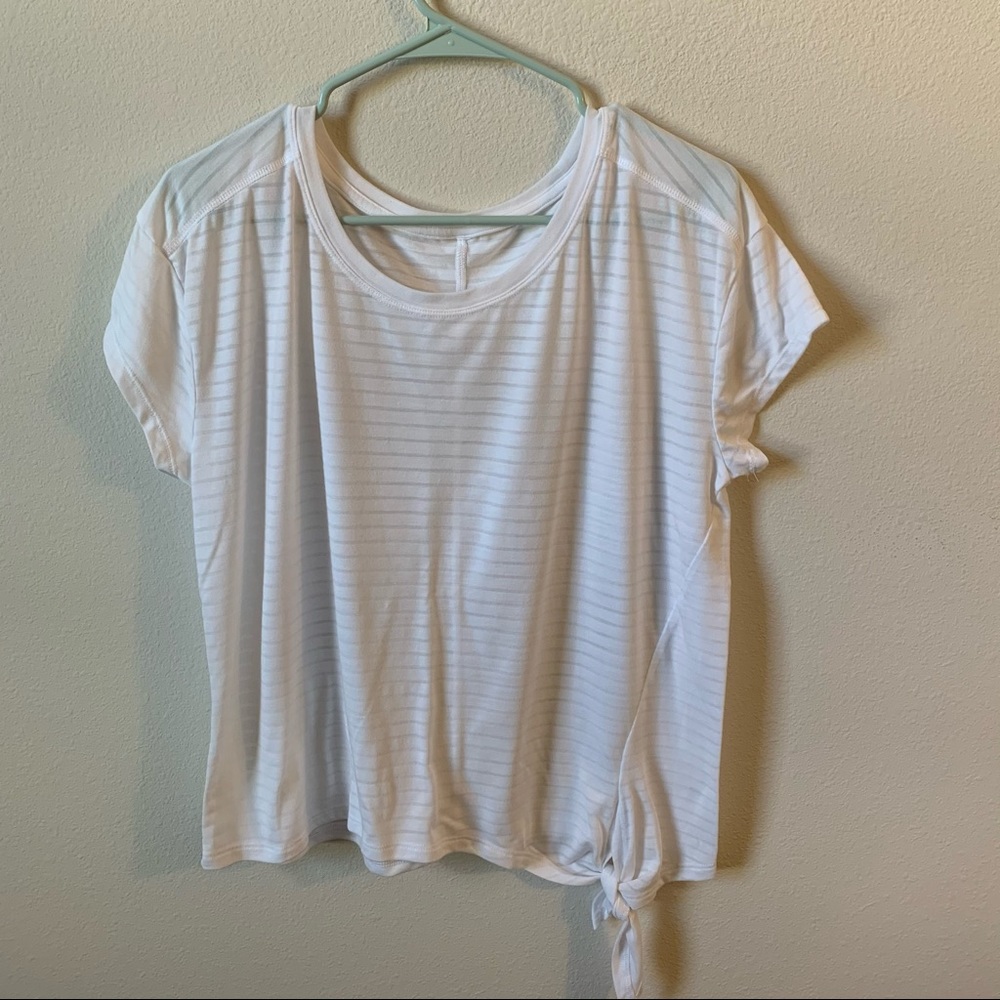 C9 Champion White Athletic Top M/L Tie